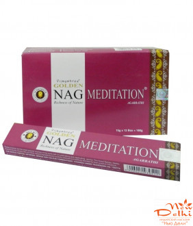 Golden "Nag Meditation" Vijayshree 15 gr.- натуральні пахощщі з ароматом сандалу, пачулі, муска