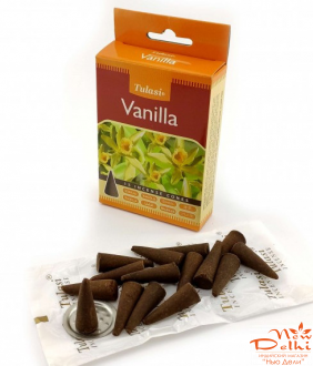 Vanilla Incense Cones ванильTulasi