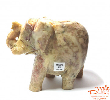 Слон, Н 5 см, камінь-підставка  под аромапахощщі т конуси або свічку.Індія