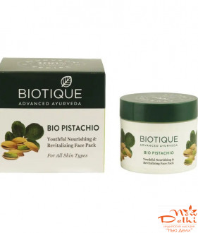 Bio pistachio fase mask (50gm) biotique, біо фісташкова маска для обличчя