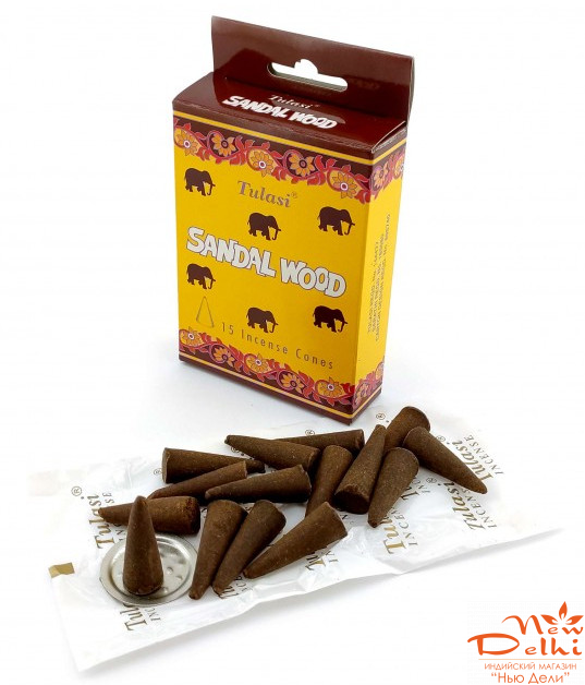Sandalwood Incense Cones(Tulasi)