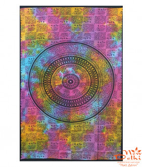 Покривало односпальнє &quot;Слони&quot;, 140*200 см , бавовна, Індія