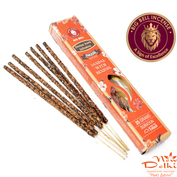 Sandal Benzoin Big bell Smudge incese 25 gr