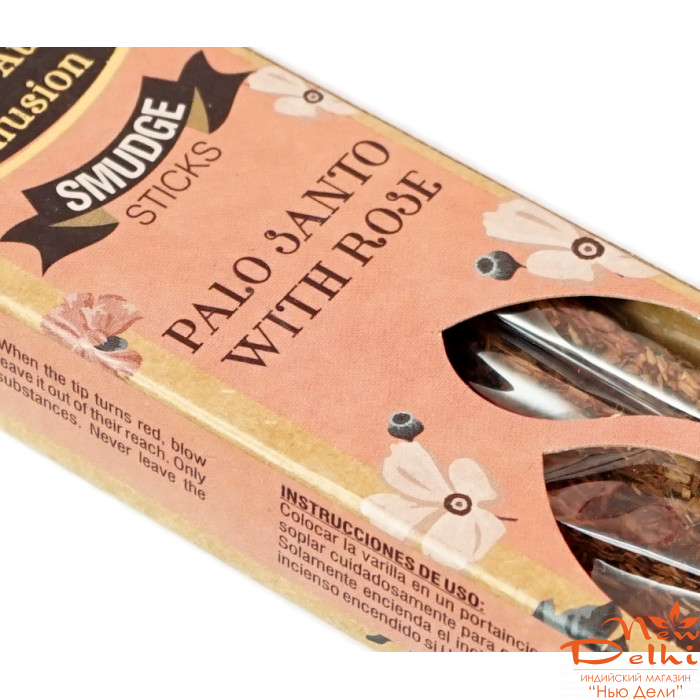 Palo santo Rose Big bell Smudge incese, Пало санта Троянда, 25 gr