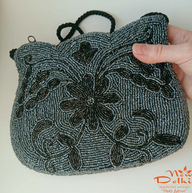 Сумочка вишита бісером 19*16 см, Індія