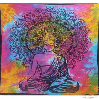 Покривало &quot;Будда&quot;, бавовна,  двоспальне -розмір 210*240 см, Індія