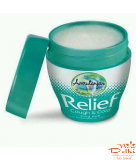 Аюрведичний Бальзам від застуди &quot;Relief&quot; 30 гр. Амрутаджан , Amrutanjan Relief. Індія, (до 10.2027 року)