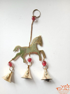 Дзвіночок &quot;Кінь&quot;, латунь, 17 см., Індія