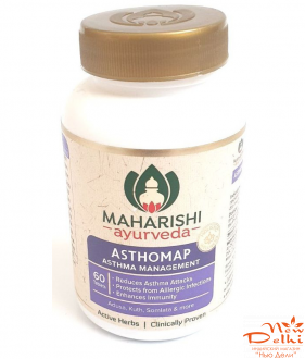 Ashtomap 60 Таб (от Астмы, распираторной аллергии, кашля, бронхита) Maharishi  Ayurveda Астхомап , 60 таб,  Махариши Аюрведа