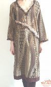 Туника Индия коричневая, хлопок
