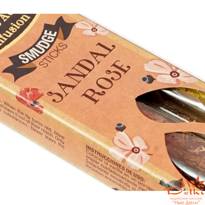 Sandal Rose Big bell Smudge incese 25 gr