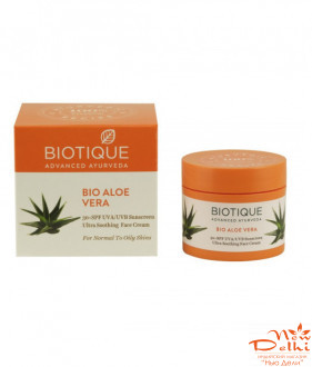 Bio Aloe vera cream (50gm) Biotique, Алое вера крем для обличчя